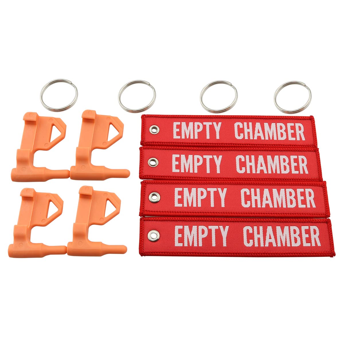 Safety Flag ZCZQC 4pcs Orange AR15 Safety Flags with 4pcs Red Nylon Tags for Toy Gun