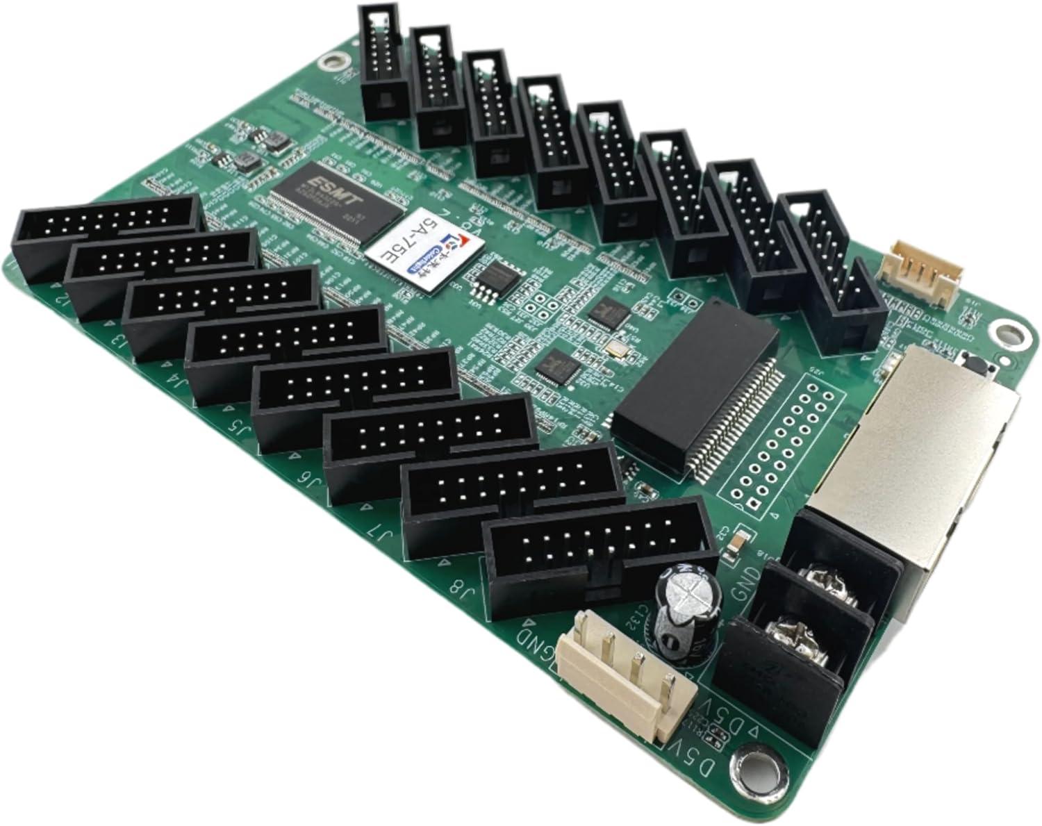 Colorlight 5A-75E LED Receiving Card | High-Performance Controller with HUB75 Interfaces, 256x1024 Pixel Loading, 240Hz | Reliable Indoor and Outdoor LED Display Solution (Upgraded Model of 5A-75B)