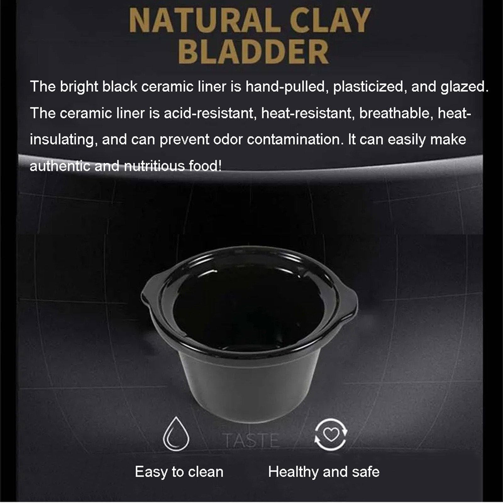 Olla multifunción para el hogar, miniolla totalmente automática, olla eléctrica para guisos y sopas, olla doble para cocinar al vapor con yogur