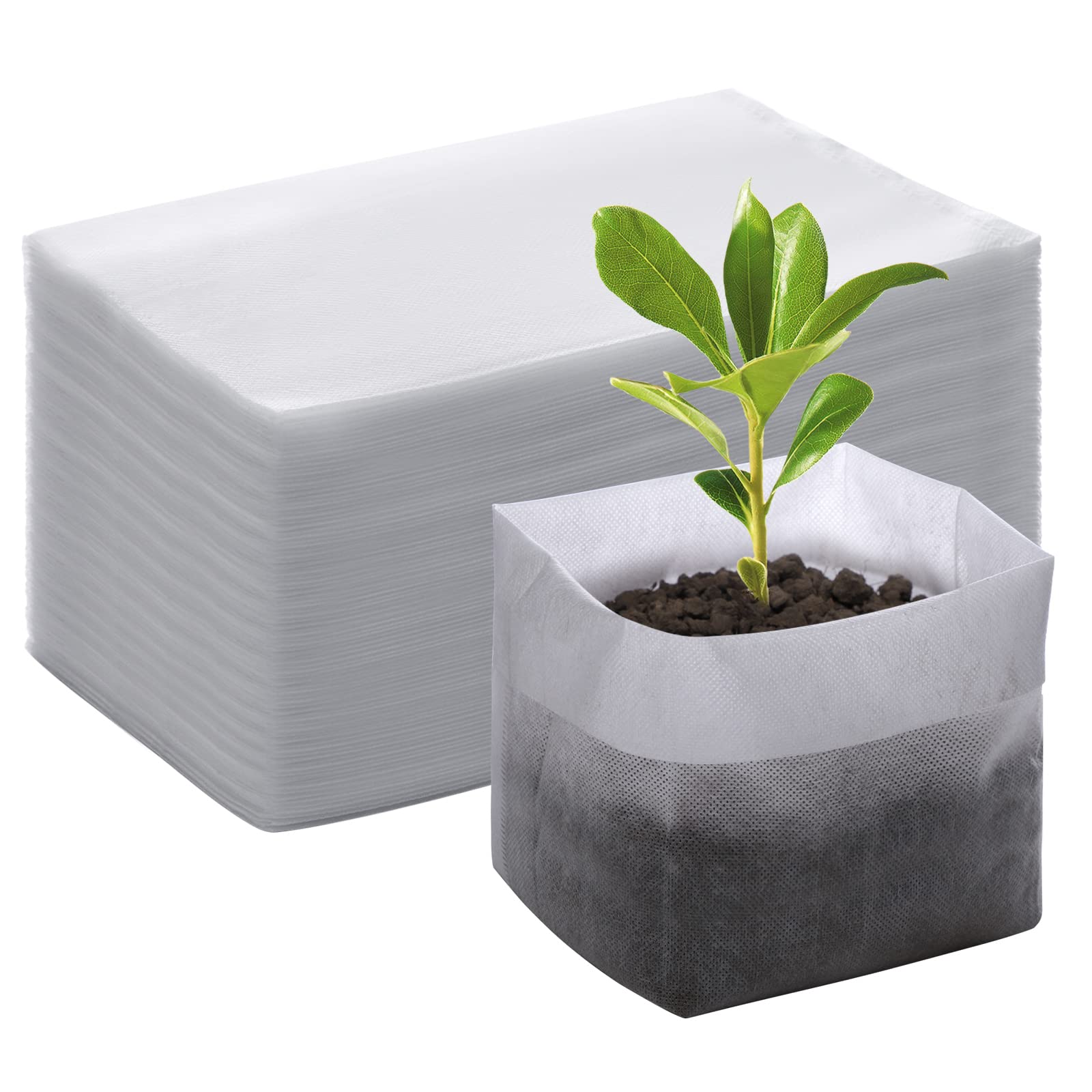 Amazon.com : GREANER 100PCS Biodegradable Seedling Bags, 9.8x11 inches ...