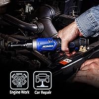 Vista 5 de ACDelco ARW1209P G12 Series - Llave de trinquete inalámbrica de iones de litio de 12 V, 3/8", 45 pies-libra, kit de herramientas