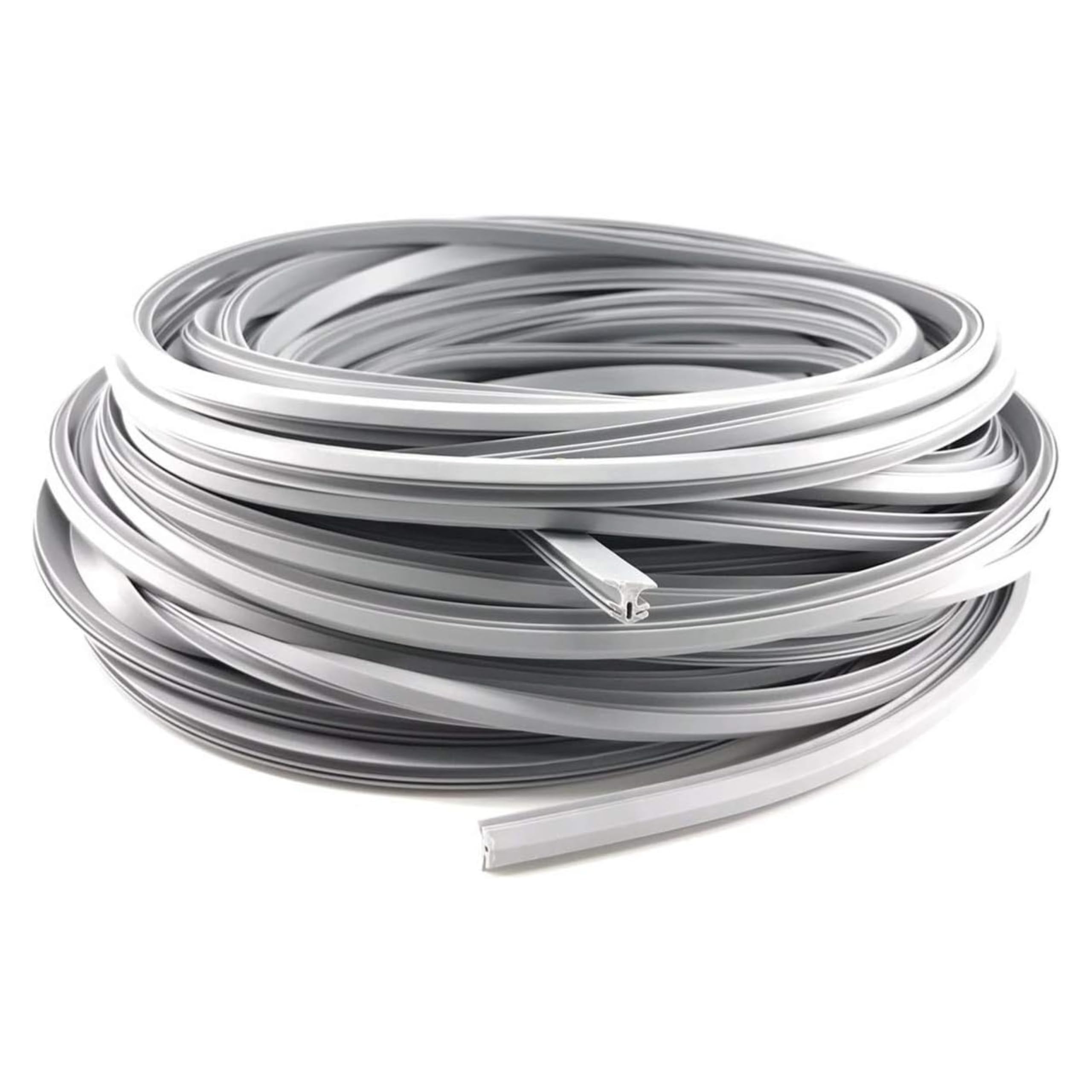 Gartenwelt Riegelsberger Banda para Juntas 7-10 mm Gris Claro 25 m | Banda de sellado de TPE para terrazas de madera y WPC | Resistente a rayos UV, intemperie y heladas | Made in Germany