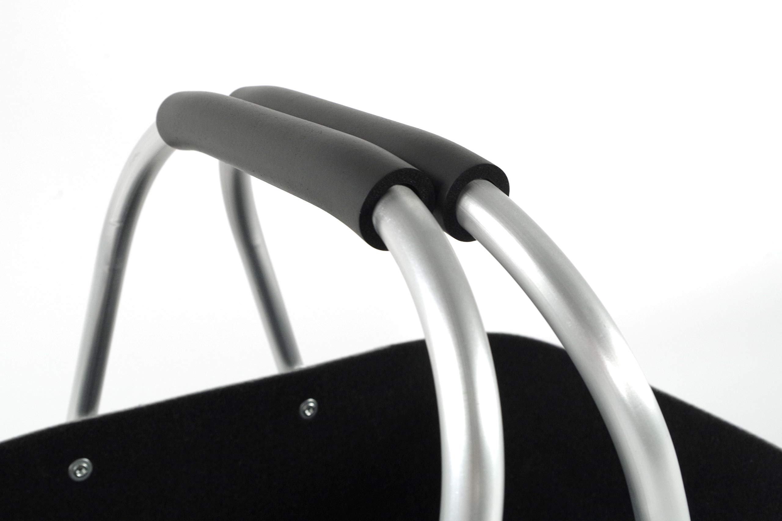 Kobolo personalisierbarer Filzkorb 36x22x18 cm Schwarz