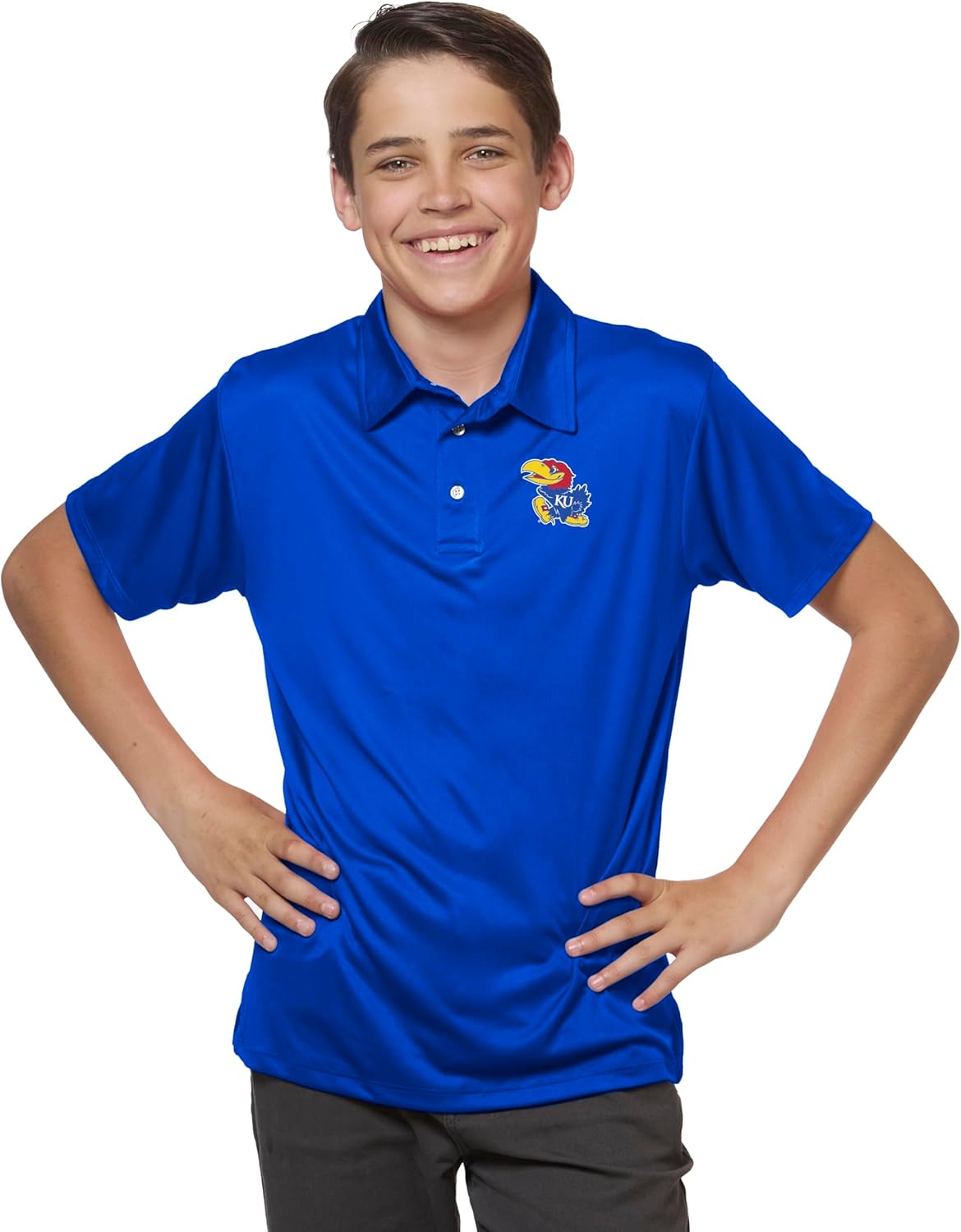 Little King NCAA Youth Boys Polo Shirt-Polyester- Team Colors-Sizes YS YM YL YXL