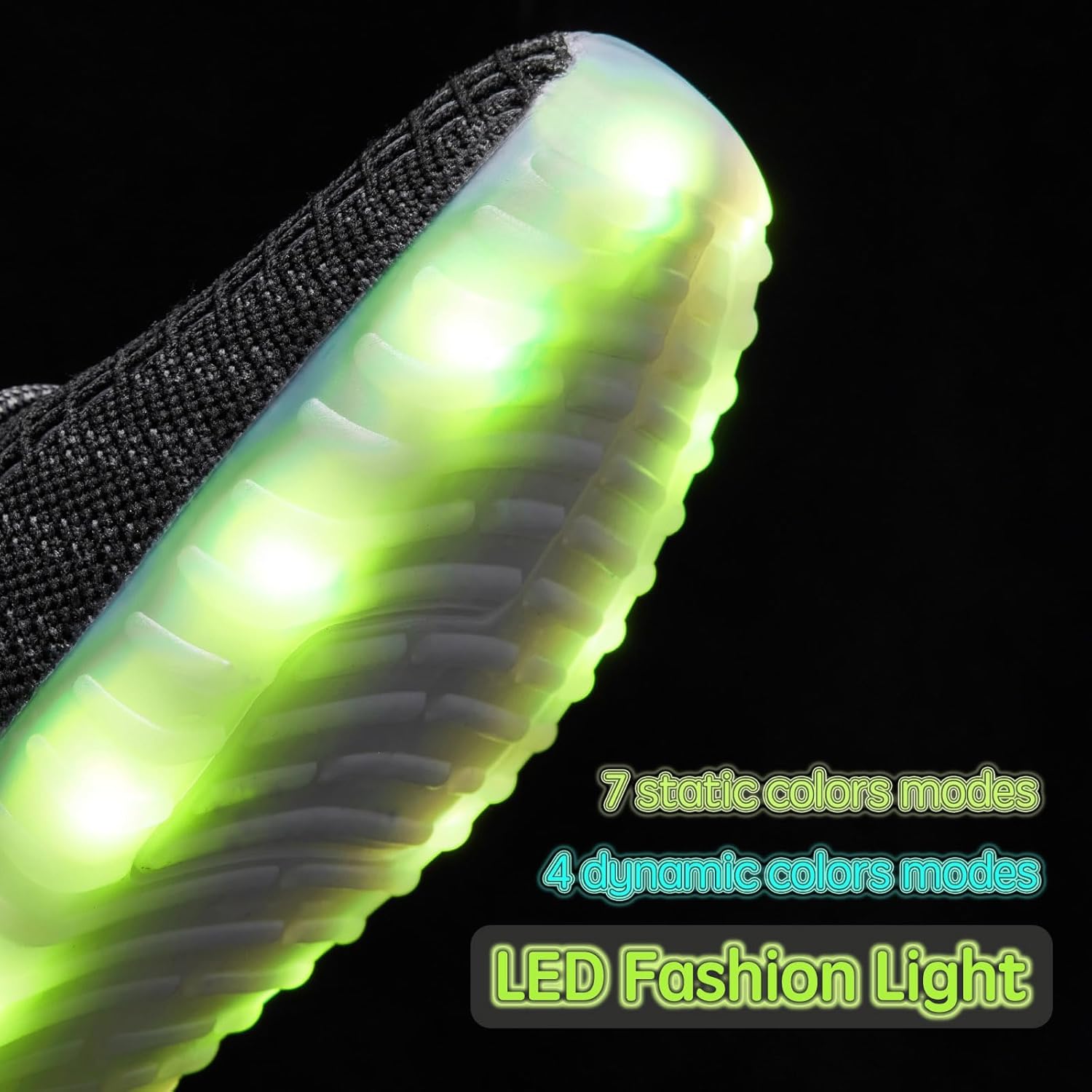 Light Up Shoes for Women Men, Unisex USB Charging LED Shoes Adult Halloween Mesh Upper Glowing Luminous Trainers Dancing Flashing Sneakers - Image 5