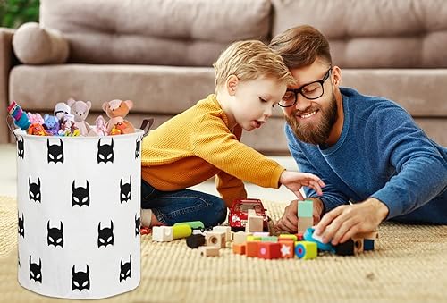 Miniatura 4 de HIYAGON - Grandes cestas de almacenamiento, cestas de lavandería impermeables, cesta de lona plegable para almacenamiento para la habitación de los