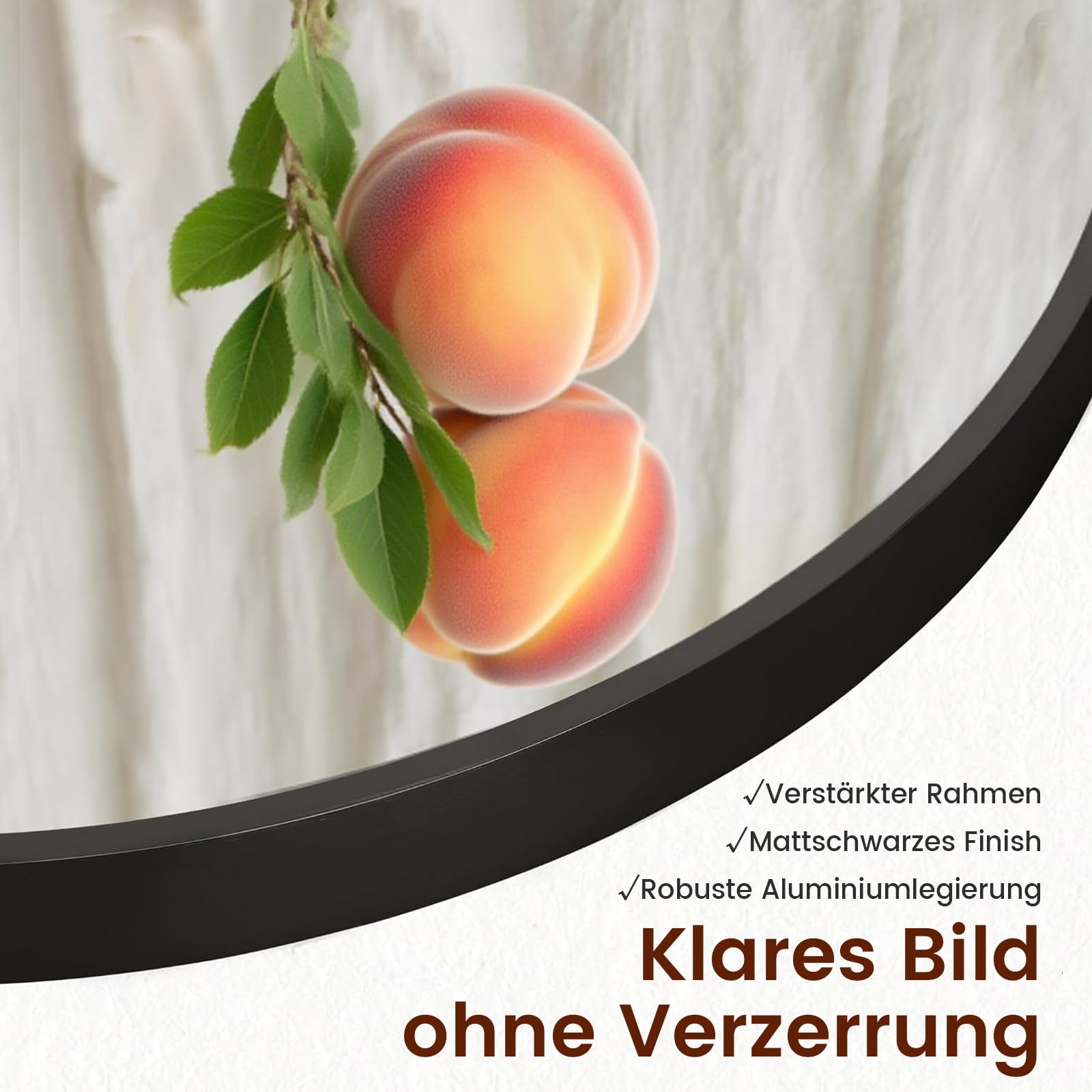 Großer Ganzkörperspiegel, 162 x 52 cm Ganzkörper Standspiegel mit 3 mm Gehärteter Aluminiumspiegel & Aluminiumrahmen, Grosser Wandspiegel Flur Wand mit Ständer, Sichere Verpackung