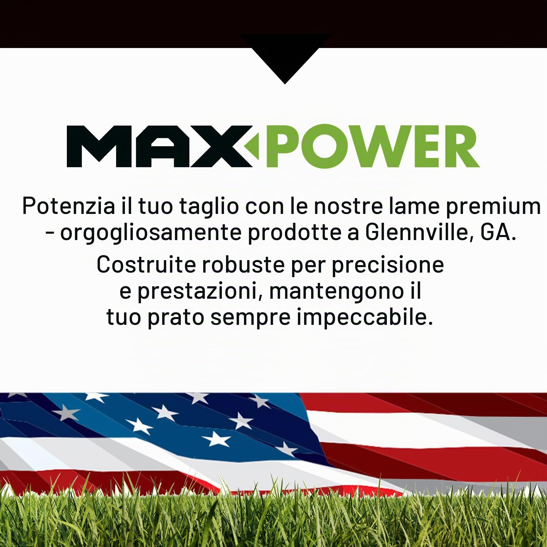 MAXPOWER 561713XB - Set di 2 Lame per pacciamatura Commerciale, per Molti Tosaerba da 42", per Tosaerba Husqvarna, Poulan, sostituisce OEM # 138498, 138971, 532138971, 532127843, 532138498