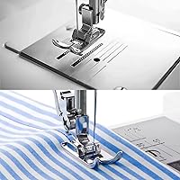 Vista 4 de 2 piezas en zigzag, prensatelas de puntada recta, universal, de uso general, zigzag, a presión, para cantante, hermano, Janome, Kenmore, Babylock