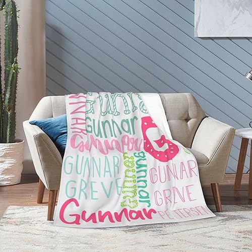 Miniatura 5 de Mantas de bebé personalizadas para niña, manta de bebé personalizada con nombre para niños, manta personalizada con nombre para adultos, mantas