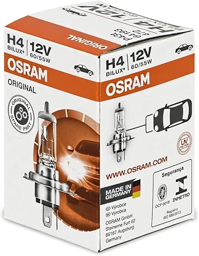 Miniatura 3 de Osram Bombillas halógenas H4 64193 para faros delanteros, paquete de 2 unidades.