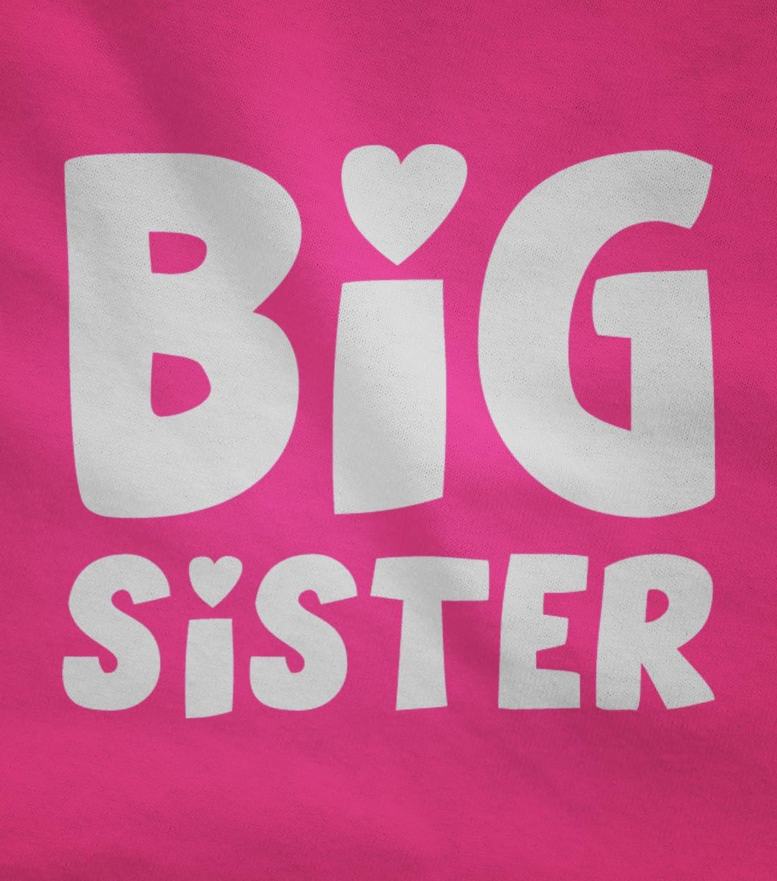 Tstars TeeStars - Big Sister - Sibling Gift Idea Elder Sister Cute Toddler Hoodie