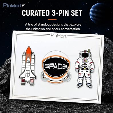 PinMart Outer Space Enamel Lapel Pin