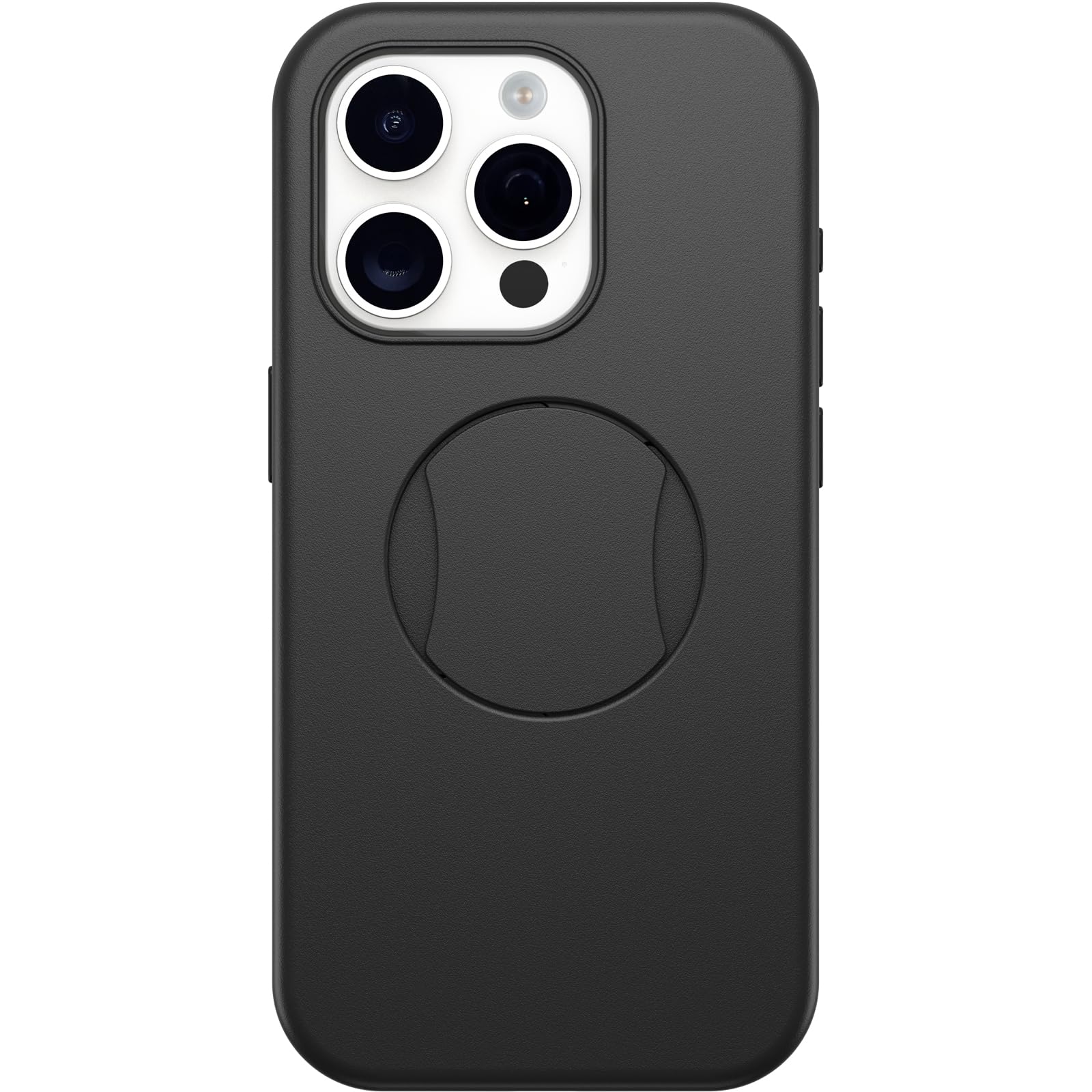 OtterBox Cover OtterGrip Symmetry per iPhone 15 Pro con MagSafe, resistente a shock e cadute, con grip integrato, testata 3x norme MIL-STD 810G, Nero