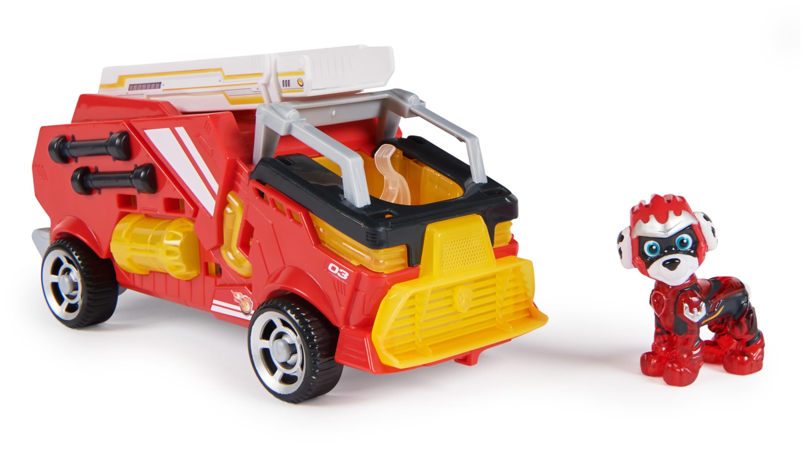 Paw Patrol Patrulla Canina - Figura Marshall Y Coche Juguete con Luces Y Sonidos DE LA SUPERPELÍCULA - 6067509 - Juguetes Niños 3 Años + - Patrulla Canina Juguetes - Regalo Niño 3 años + — view 3