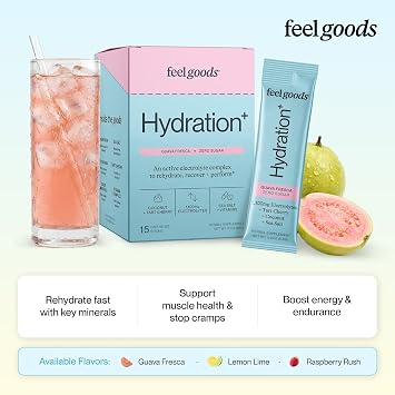 Feel Goods Hydration+, Sugar Free Electrolyte Powder Packets - 15 Count