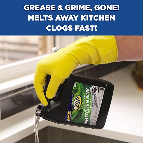 Miniatura 8 de Zep Abridor de drenaje avanzado de cocina de 32 onzas (caja de 12) U49710 - Formulado para grasa, alimentos y aceite, seguro para eliminación de