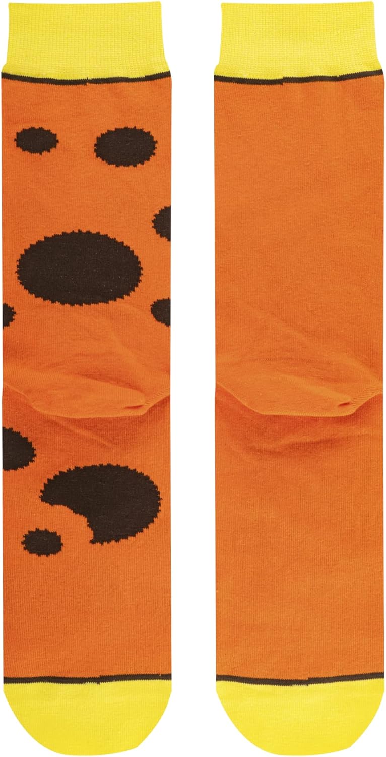Odd Sox - Reese's Peanut Butter Cup Crew Socks - Split Design Candy Novelty Sock - Size Large for Men & Women - Fun Chocolate Cool Apparel - Comfy Cotton Blend - Gift for Foodies Birthdays Holidays - Image 6