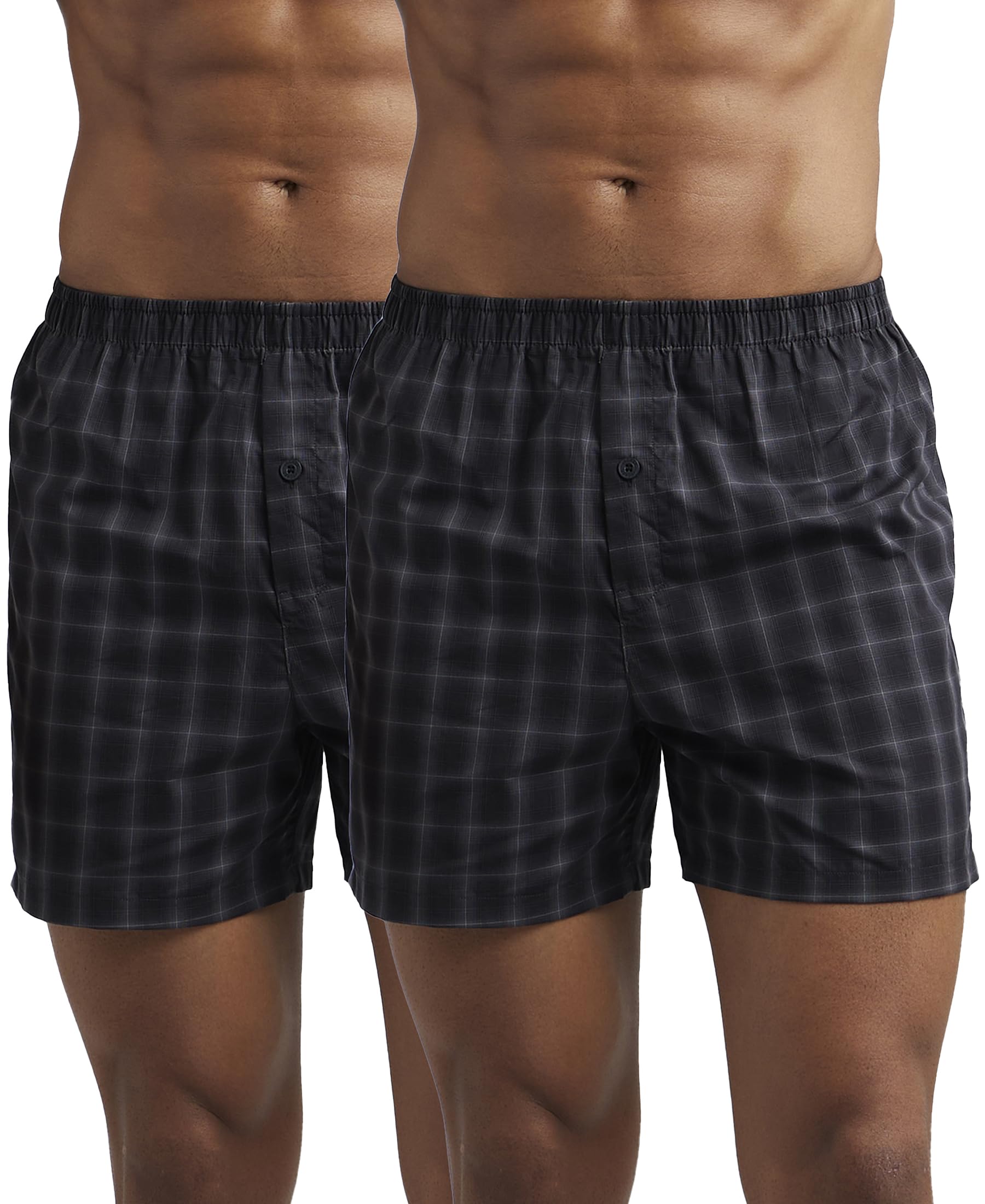 Men's Cotton Boxer Shorts Checkered-image-27