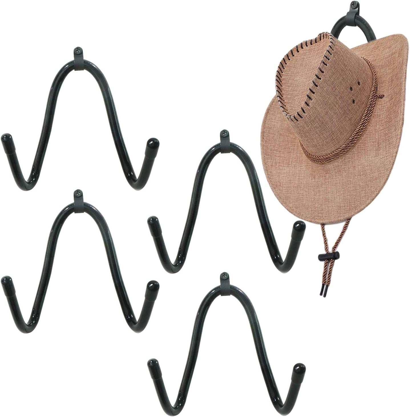 Folytiy Cowboy Hat Rack for Wall Hat Holder Organizer