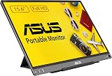 ASUS ZenScreen MB16ACE 15.6 Inch USB Type-C Portable Monitor, FHD (1920x1080), IPS, Flicker free, Low Blue Light, TUV certified, Compatible with USB Type-A, Auto-Rotate, 2nd Generation Smart Case - 1