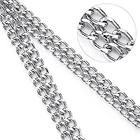 Vista 5 de Collar de cadena para perro, collar de estrangulamiento ajustable para perros pequeños, medianos y grandes (pequeño)