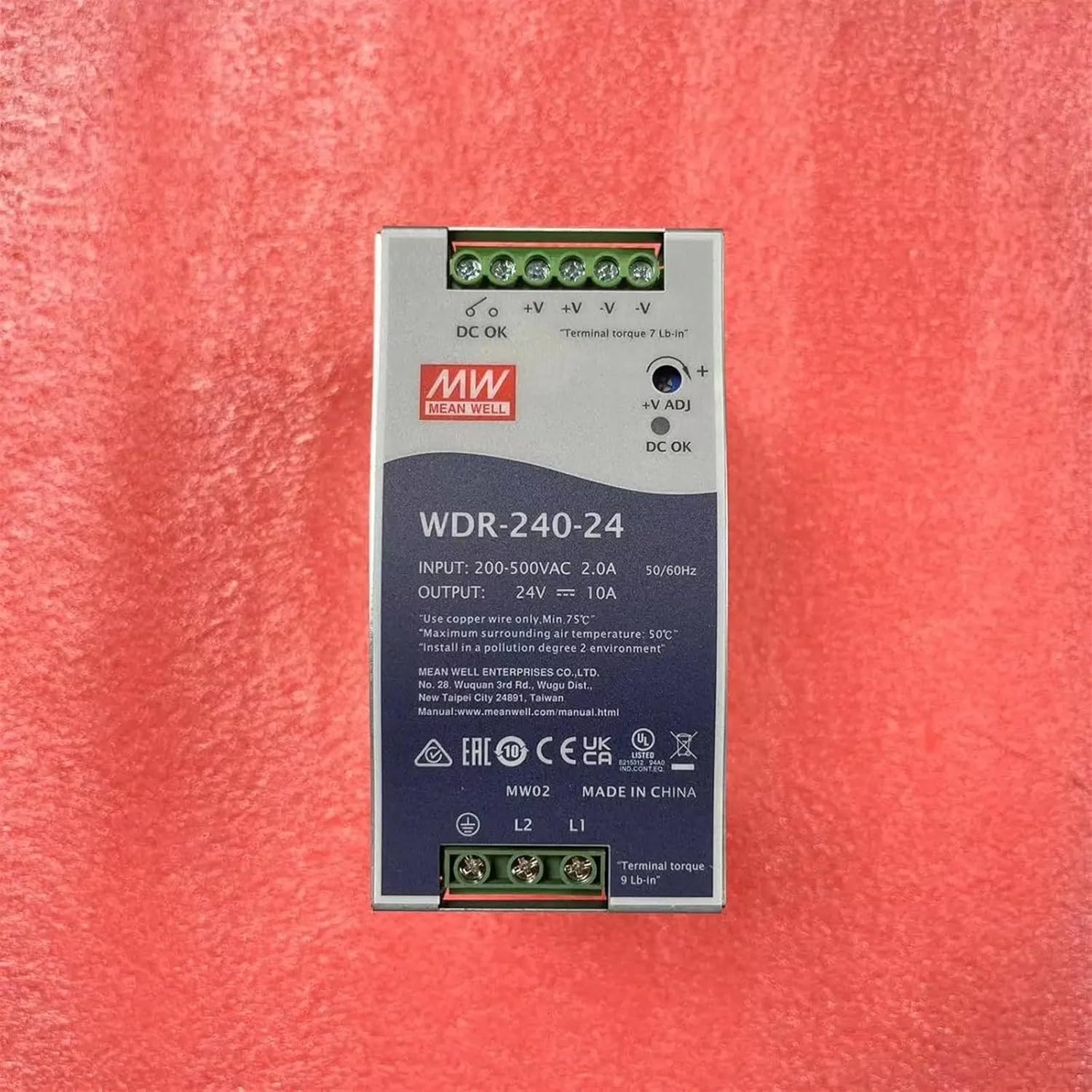 WDR-240 WDR-240-24 WDR-240-48 240W Single Output Industrial DIN Rail Power Supply(WDR-240-24)