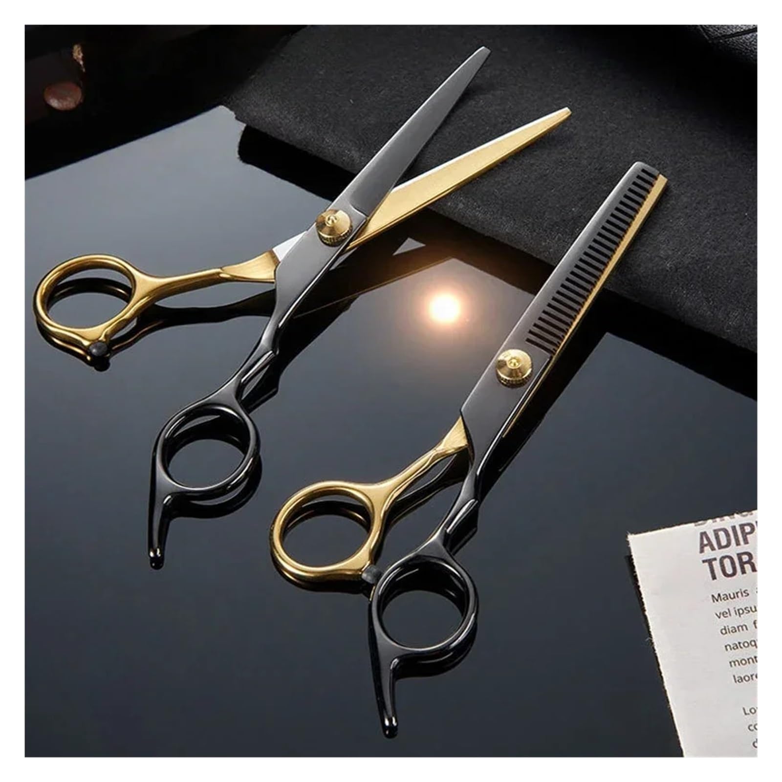 Tijeras Peluqueria Tijeras de peluquero profesionales, tijeras entresacar for peluquería/salón casa, peluquería(Color 9)