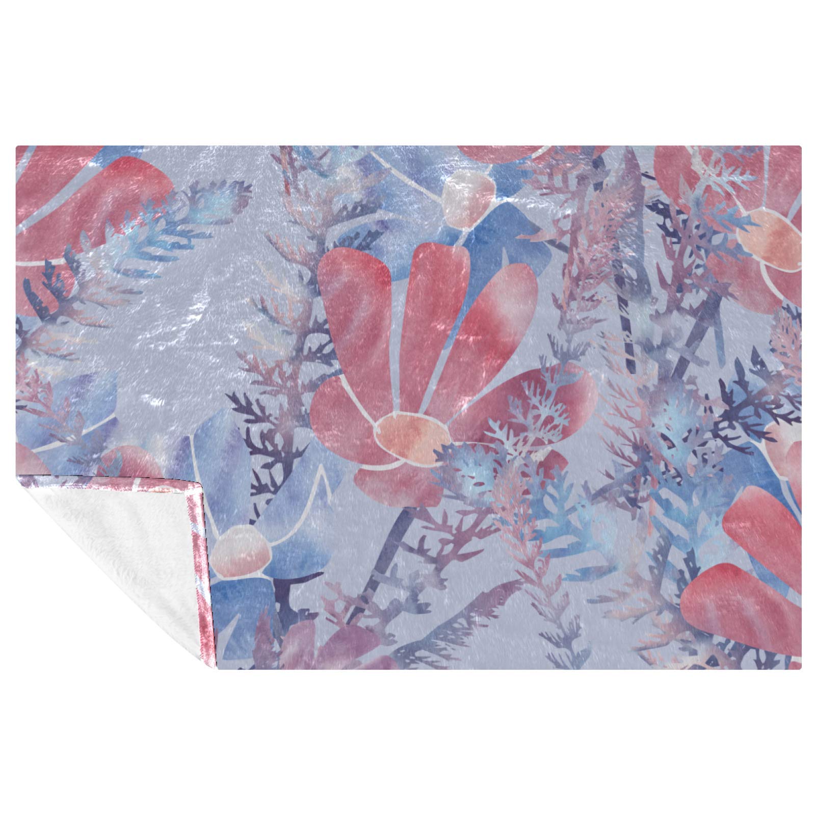 Couverture douce chaude Foral contre le froid en camping et lit