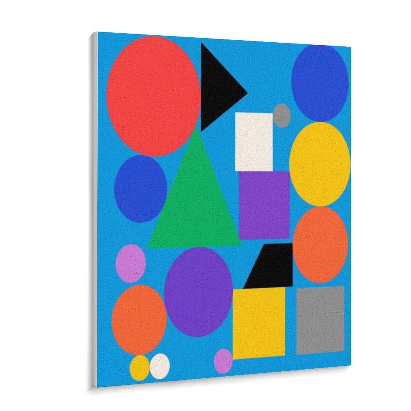KOAYUBFC Geometrie Malen nach Zahlen Kit für Erwachsene Anfänger Erwachsene Malen nach Zahlen Kits auf Leinwand DIY Acryl Ölfarben Malerei mit Pinseln für Geschenk Home Wall Decor