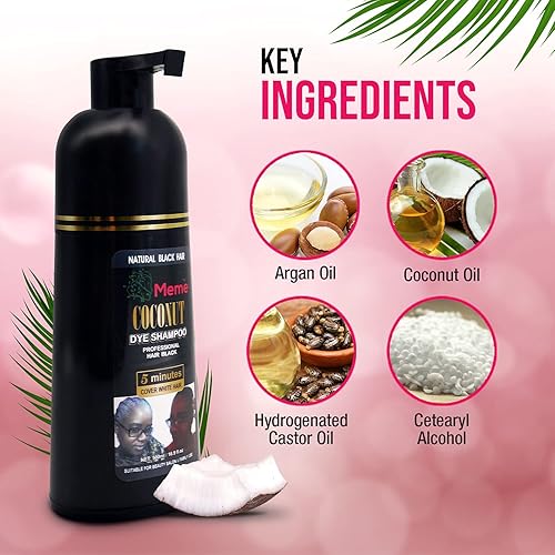 Miniatura 6 de Meme - Champú con infusión de aceite de coco de 16.9 onzas líquidas, color vibrante, resistente a la decoloración, suave para el cuero cabelludo,