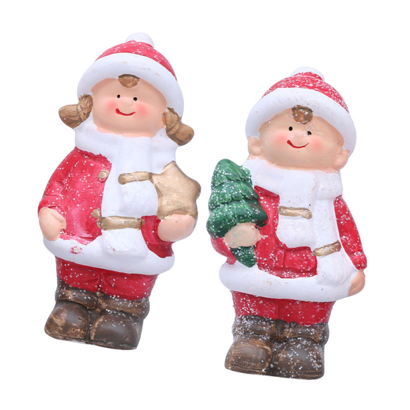 Figurines en céramique pour garçons et filles, le cadeau idéal pour Noël