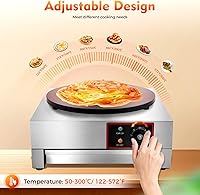 Vista 3 de Máquina para hacer crepas, sartén eléctrica antiadherente de 110 V, máquina comercial para hacer crepes, máquina para hacer panqueques, máquina