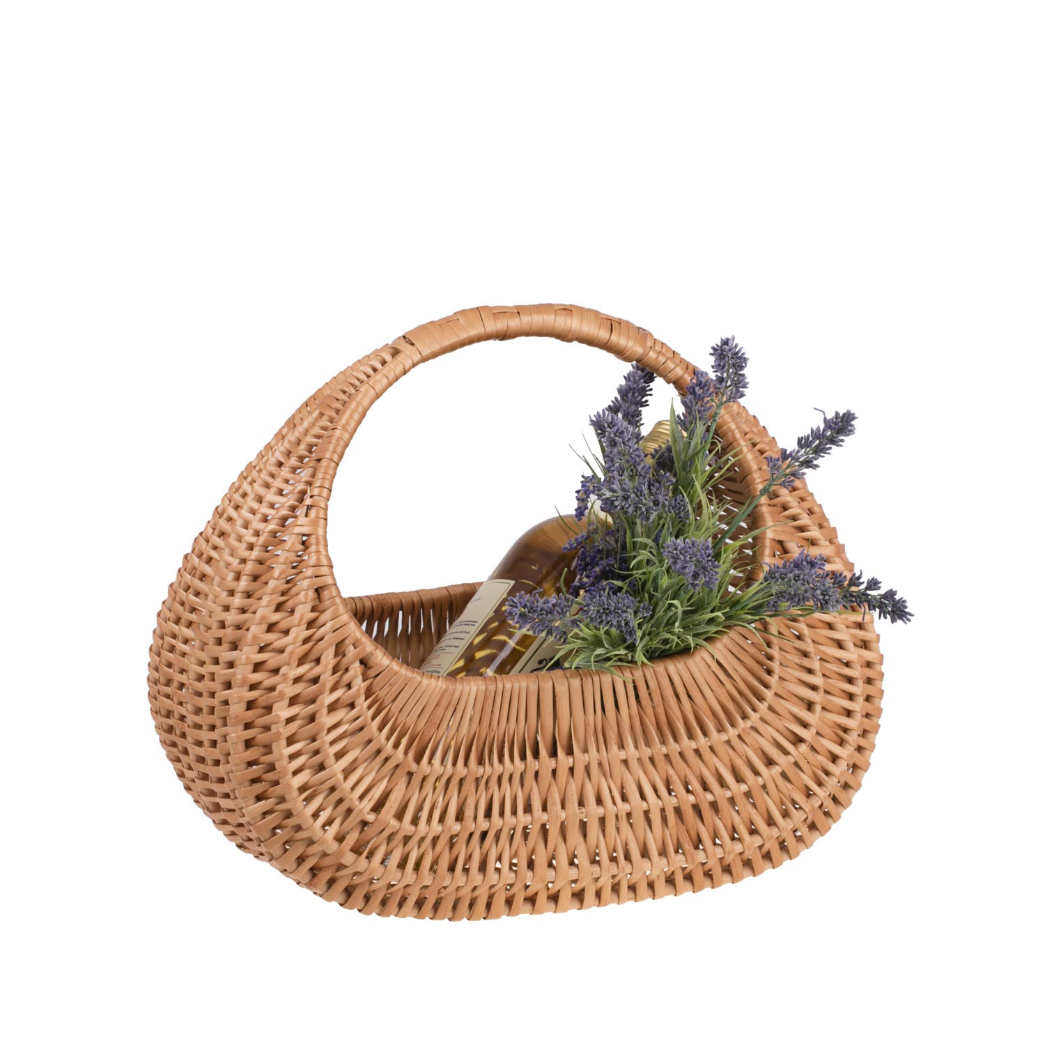 e-wicker24 Panier, gondole, sac en osier naturel (30 x 18 x 28)