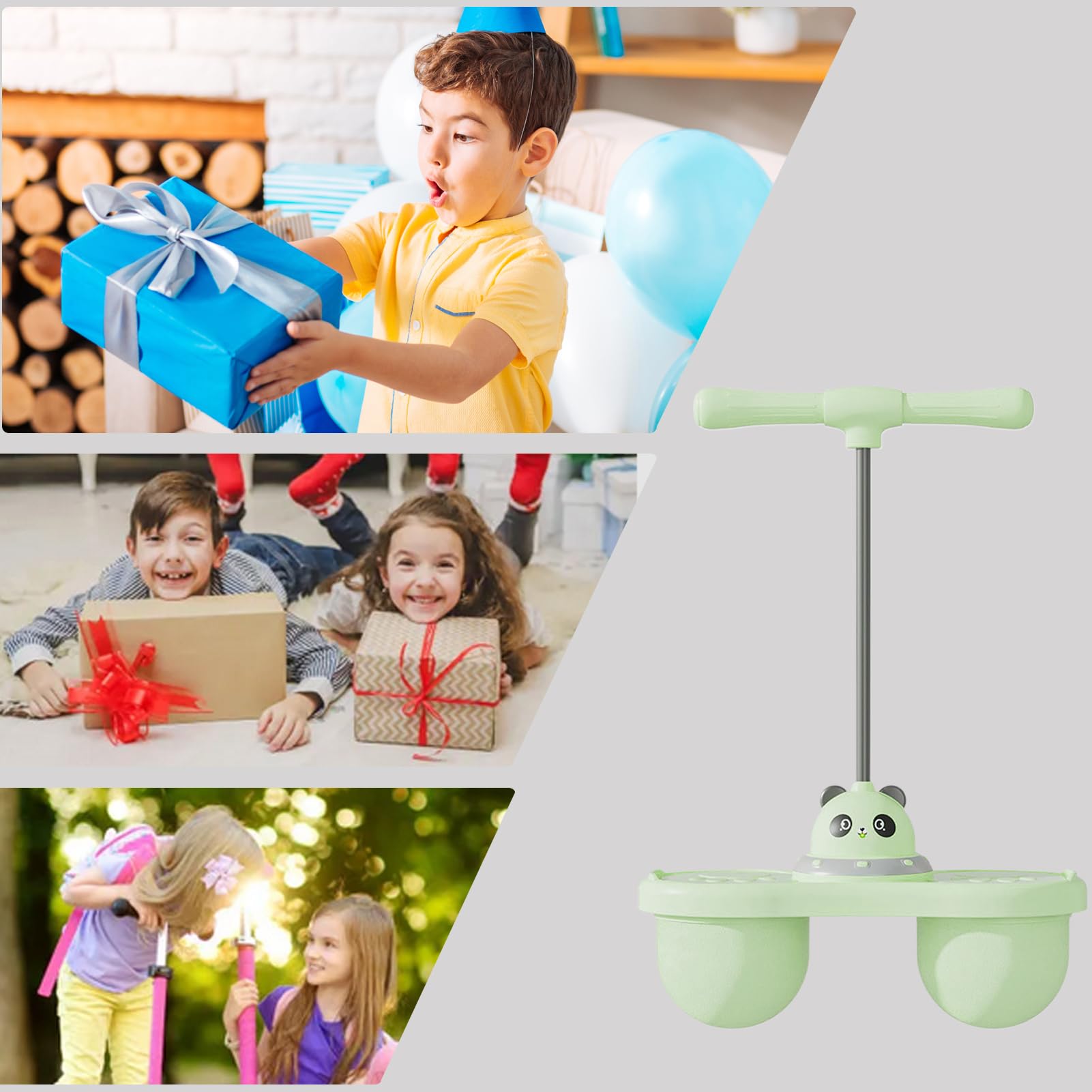 Skacząca piłka z rękawem, nadmuchiwana piłka do skoków dla | Odbijana karta leja z uchwytem,Outdoor Challenge Toys, gra skokowa z pompką powietrza dla dziewczyn dla