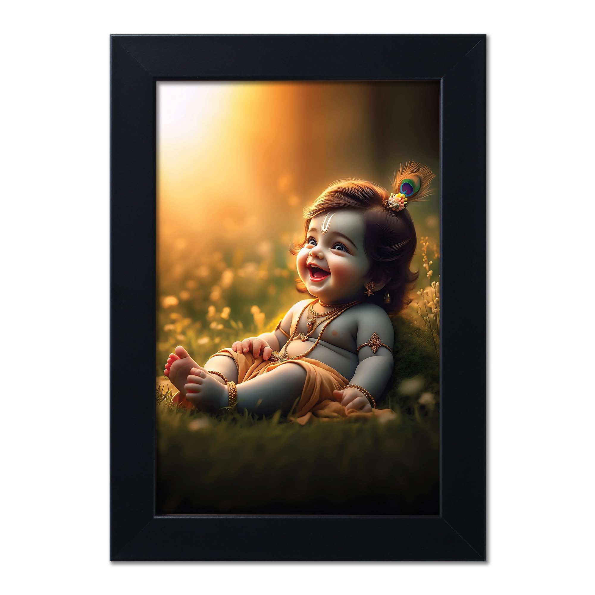 Baby Krishna Photo Frame - Kanha Ji Gift -30
