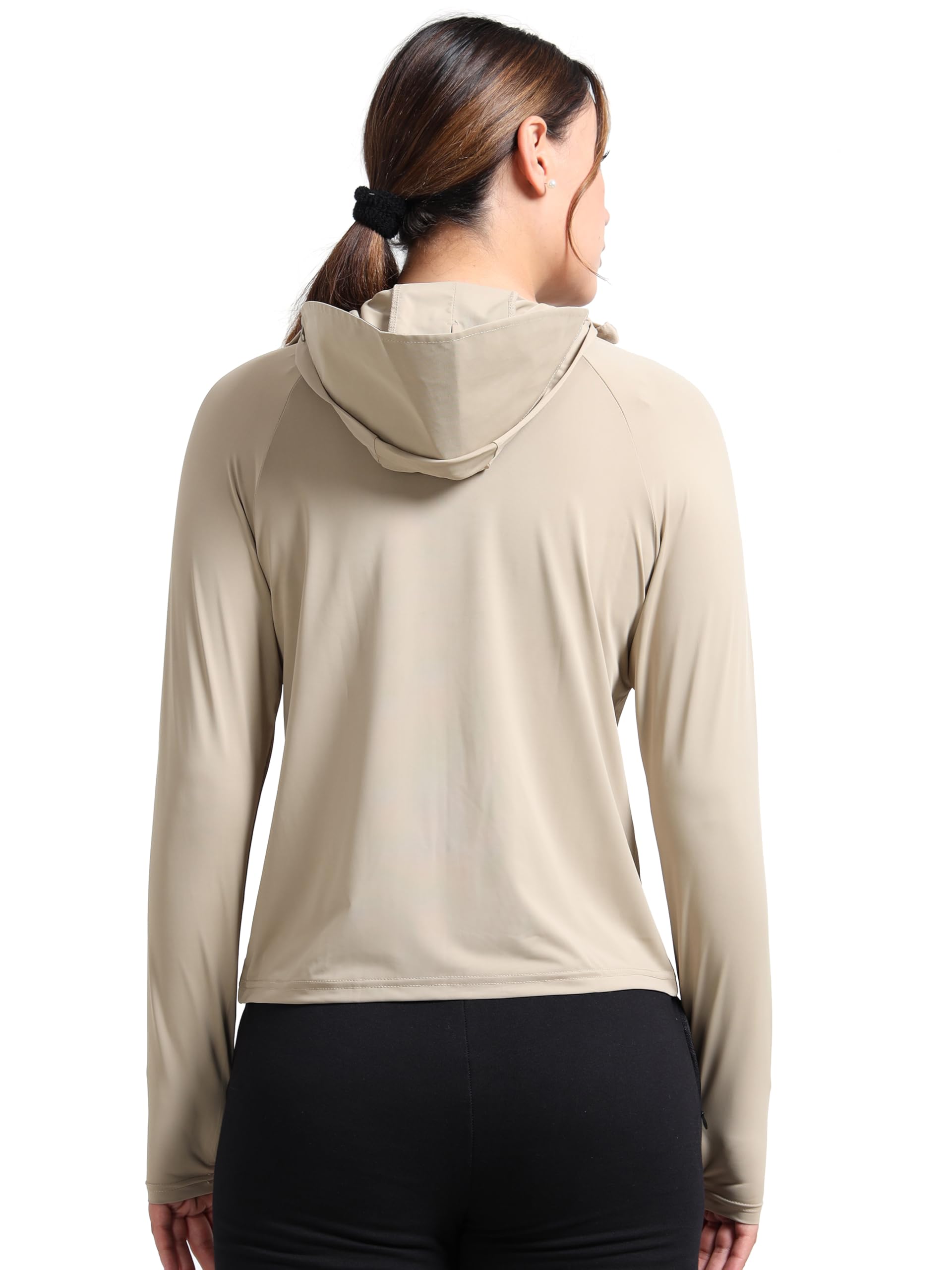 FABSPORTS Women's UV Protection Sun Screen Jacket, Full Zip Sun Protection Clothing, Lightweight with UPF 50+ Protection for Outdoors, with Pockets, Sun Protective Clothing for Women 1