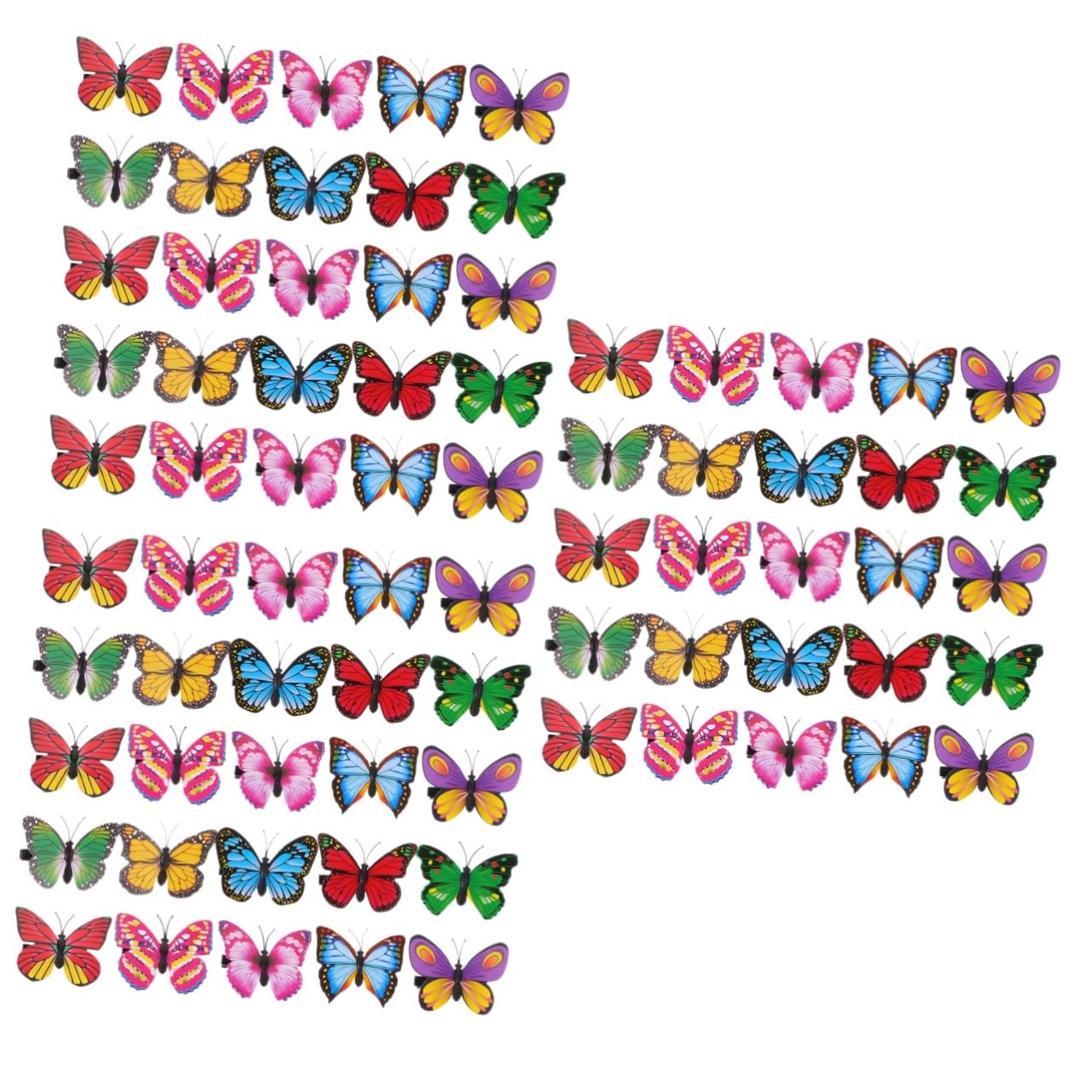 Clip à cheveux de simulé Magiclulu en PVC pour fêtes et nursery x150