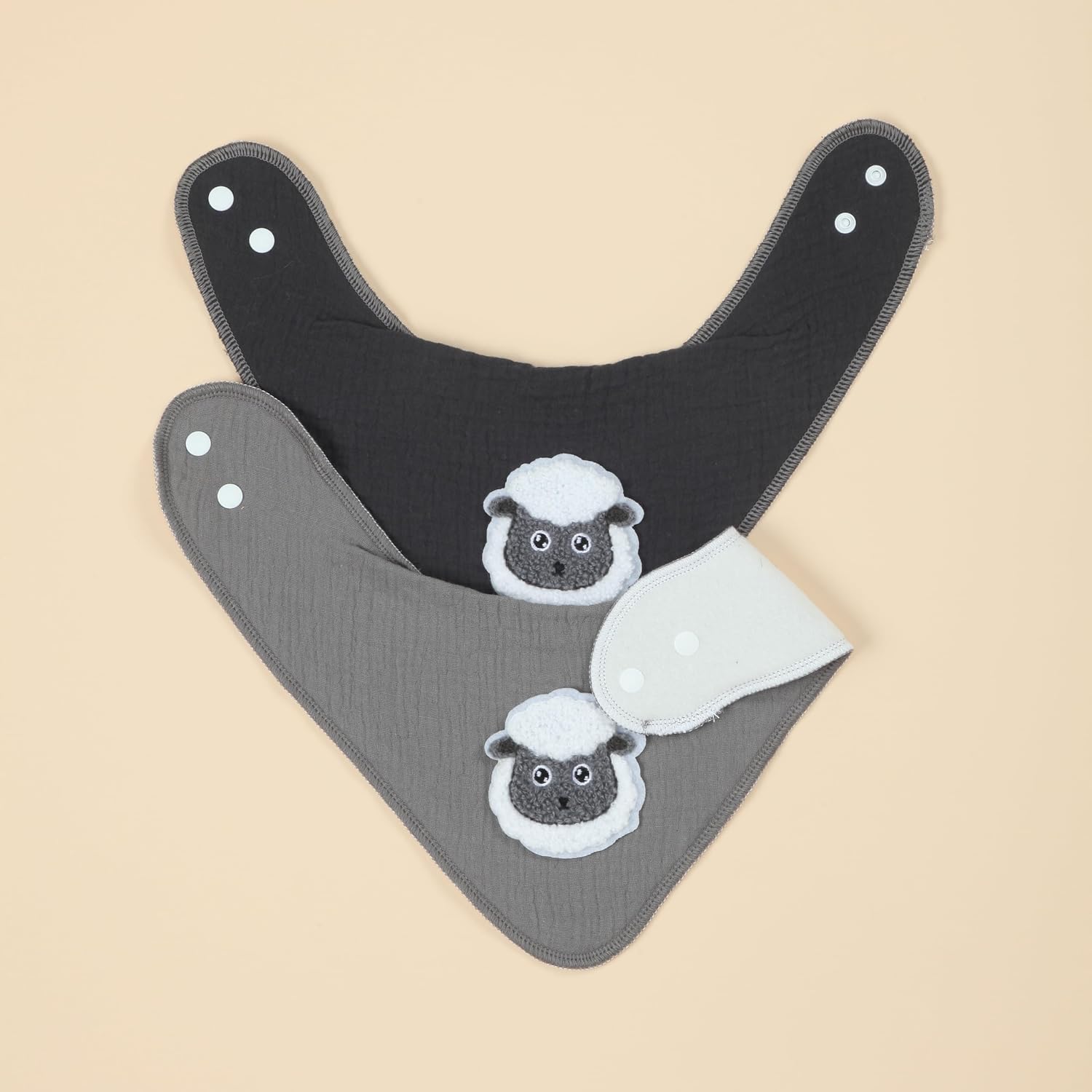 Muslin Baby Bibs 12 Pack, Baby Bandana Drool Bibs for Unisex Boys Girls, Soft Absorbent for Teething & Drooling