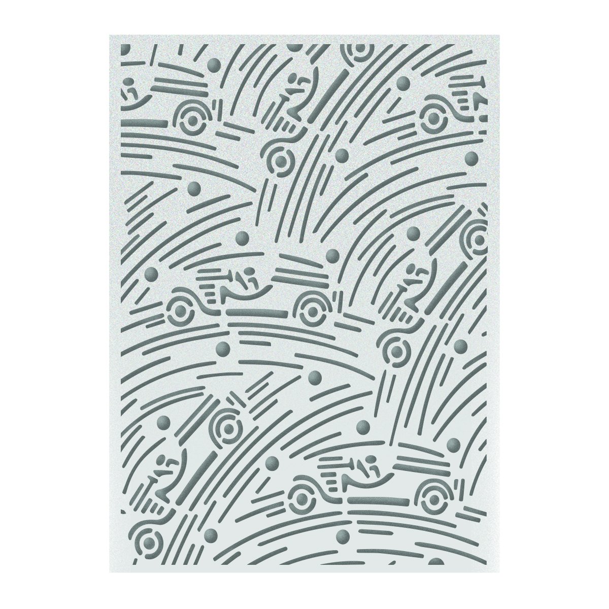 Ultimate Crafts Swingers Embossing Folder, Transparent, 5 x 7-Inch