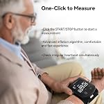 Checkme Machine de pression artérielle pour usage domestique, moniteur de pression sanguine Bluetooth, numérique LCD Affichage BP Moniteur avec diffusion vocale, Cuff de pression artérielle réglable 5,3-8.5 pouce, Compatible APP