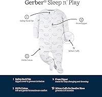 Vista 5 de Gerber 4-Pack Baby Neutral Sheep Sleep 'N Plays