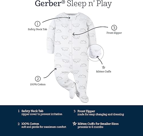 Miniatura 5 de Gerber 4-Pack Baby Neutral Sheep Sleep 'N Plays