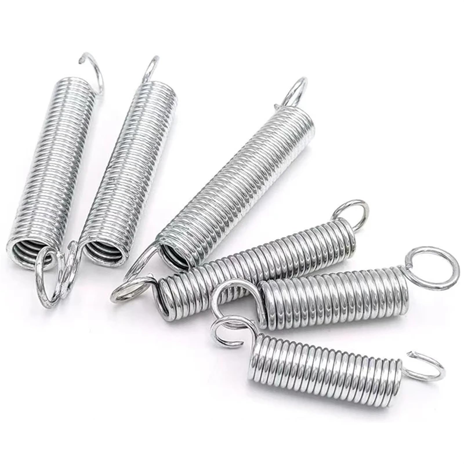 5 STÜCKE Zugfedern Spiralfeder Zugfeder Drahtdurchmesser 1,0mm Länge 20-100mm für Maschinen, Spielzeug(50mm,8MM_1.0MM)