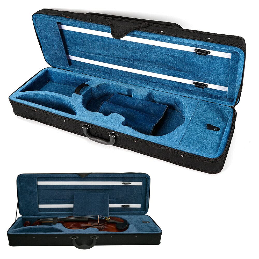 Estuche para Violín 4/4 con 2 Correas Ajustables - Funda de Tamaño Completo