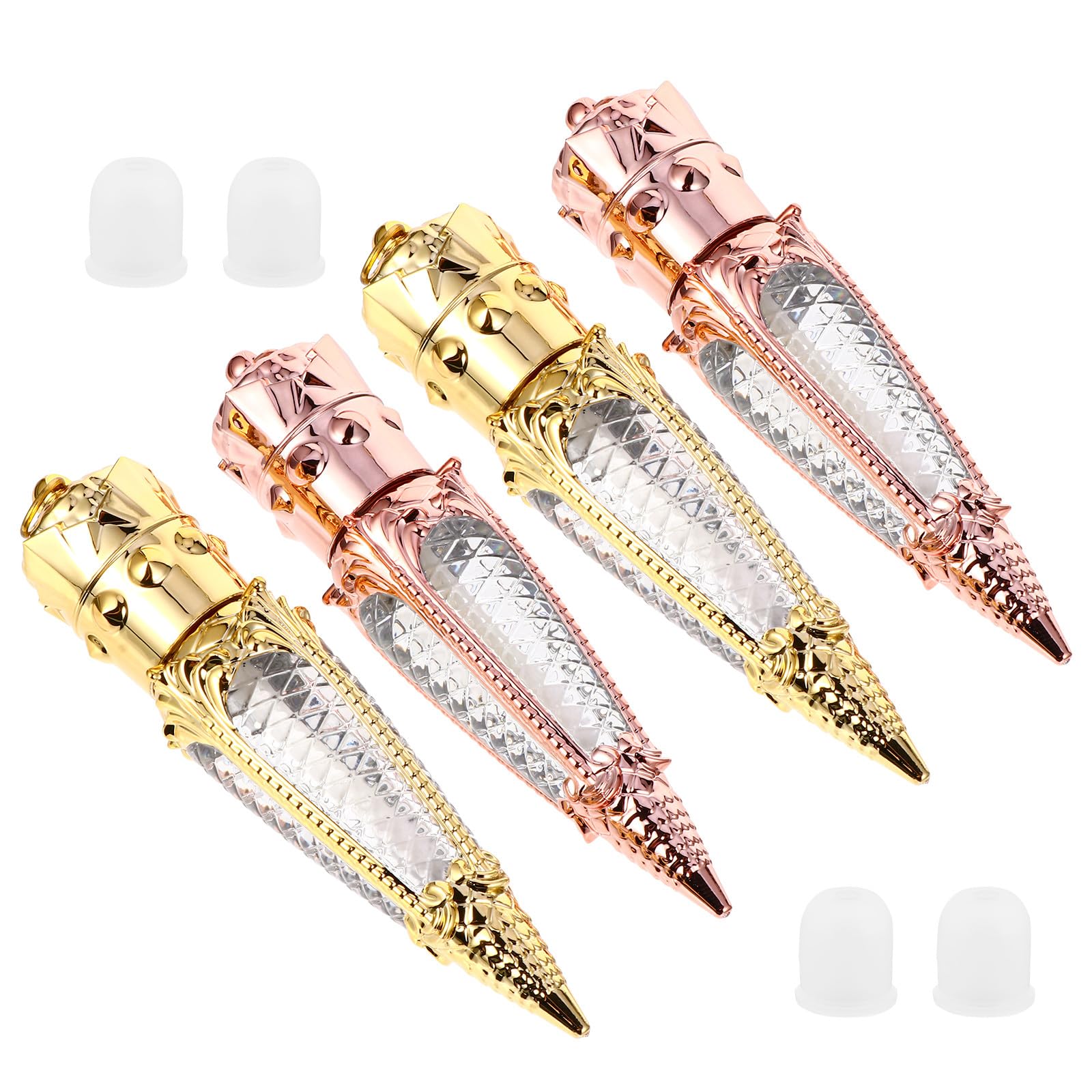Tubo de Brillo de Labios Vacío 5ml Plástico Mini Diseño Rábano 10 Piezas | Contenedor Compacto, Cierre Antifugas, para Muestras DIY y Uso Diario, Formato Portátil