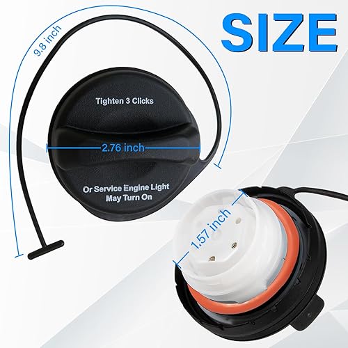 Miniatura 4 de Tapa de gasolina, tapones de combustible 20915842 para Chevrolet Chevy Silverado 1500 2500 3500 Avalanche Suburban Tahoe Traverse, GMC Acadia Sierra