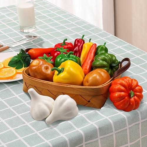 Miniatura 6 de Lorigun 16 Pieces/Set Artificial Vegetables Simulation Vegetables Decoration Kitchen Home Decor Realistic Fake Vegetables Decor Set Photo Props