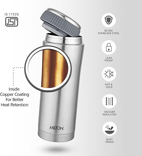 Miniatura 5 de Milton Optima - Frasco de alimentos aislado al vacío de doble pared para sopa, recipiente para alimentos, 14 onzas, para bebidas calientes y frías