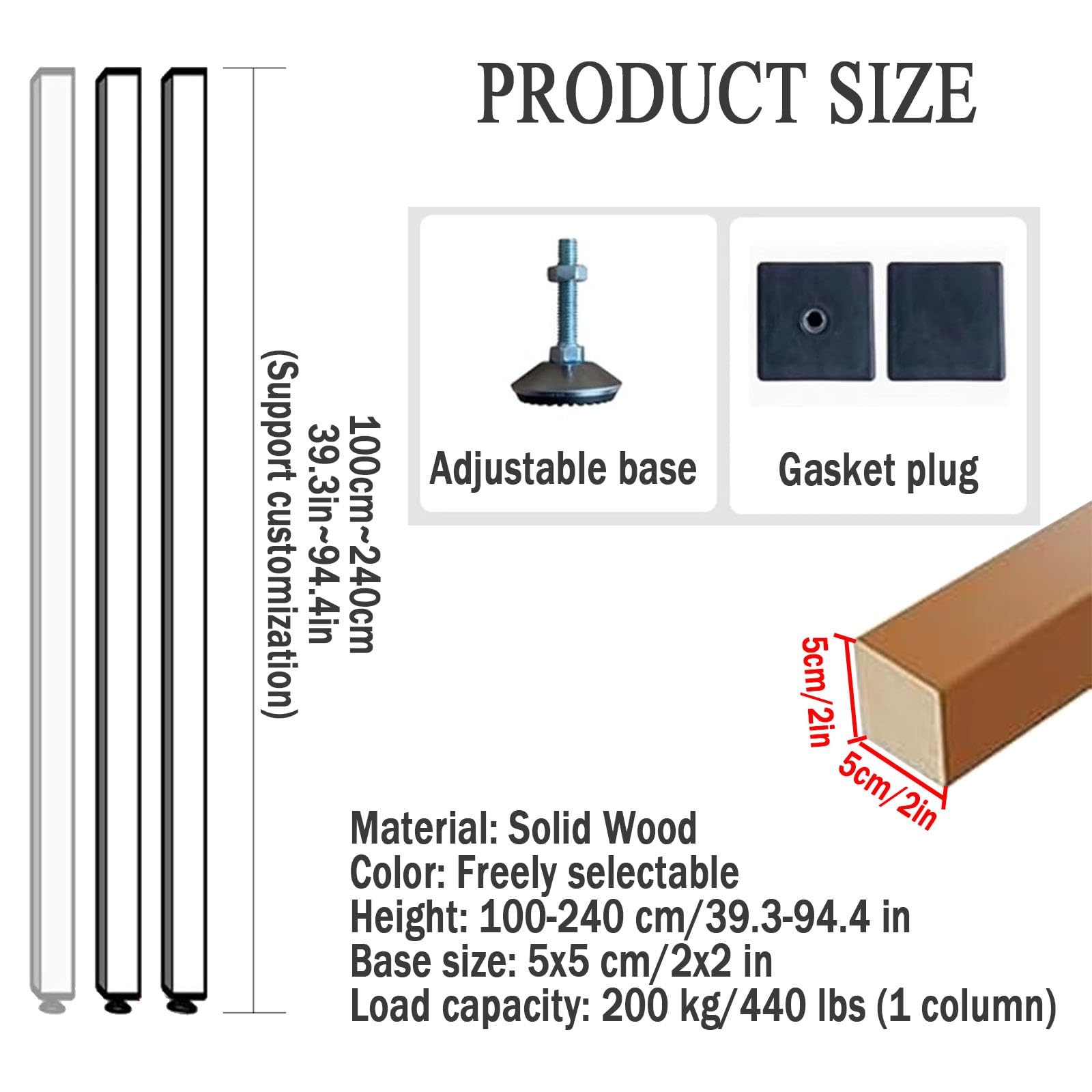 Divisor de habitación con listones de madera de piso a techo, 2 piezas para baño, guardería, estudio o apartamento (180 cm/70,8 pulgadas/1,80 m) - Partit de madera Slish
